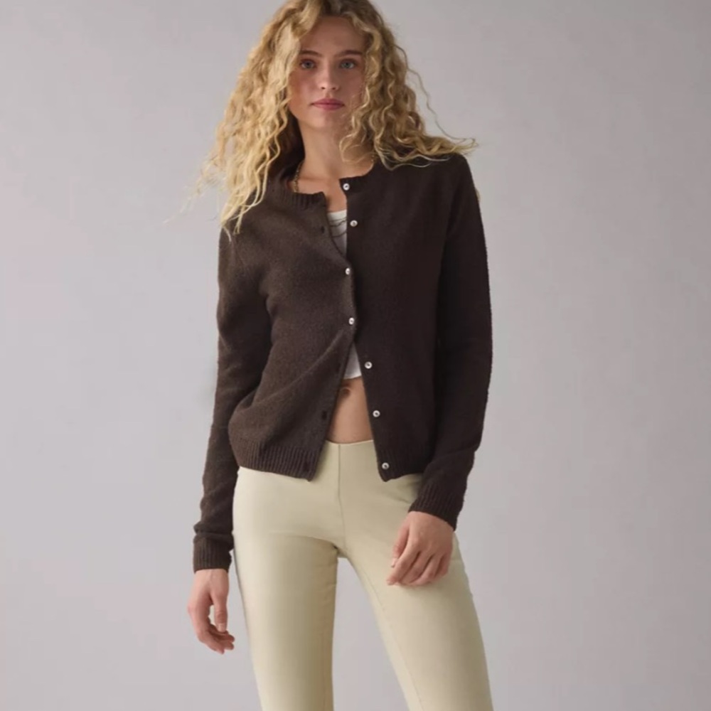 NWT Kimchi Blue Rachel Cardigan in Brown, Urban Outfitters